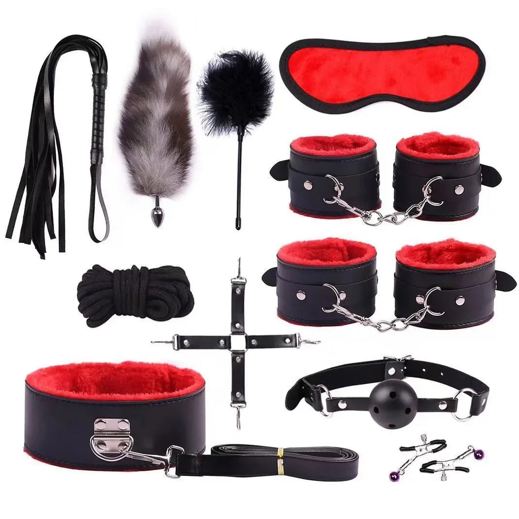 Sexy 11-Piece Adult Bondage Accessories