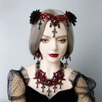 Gothic style Vampire Cross Headpiece