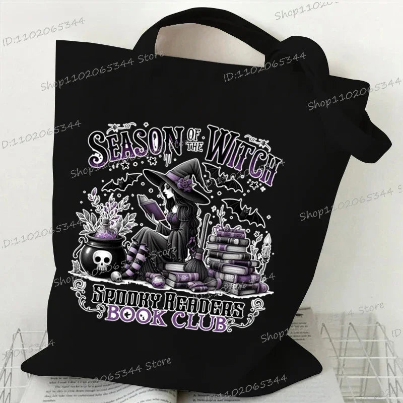 Canvas Witch Gothic Shoulder Bag