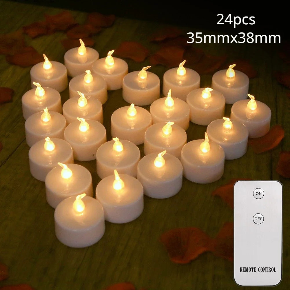 6/12/24pcs Flameless LED Candles