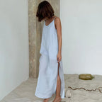 Long Dress Sleeveless Comfy Nightgown