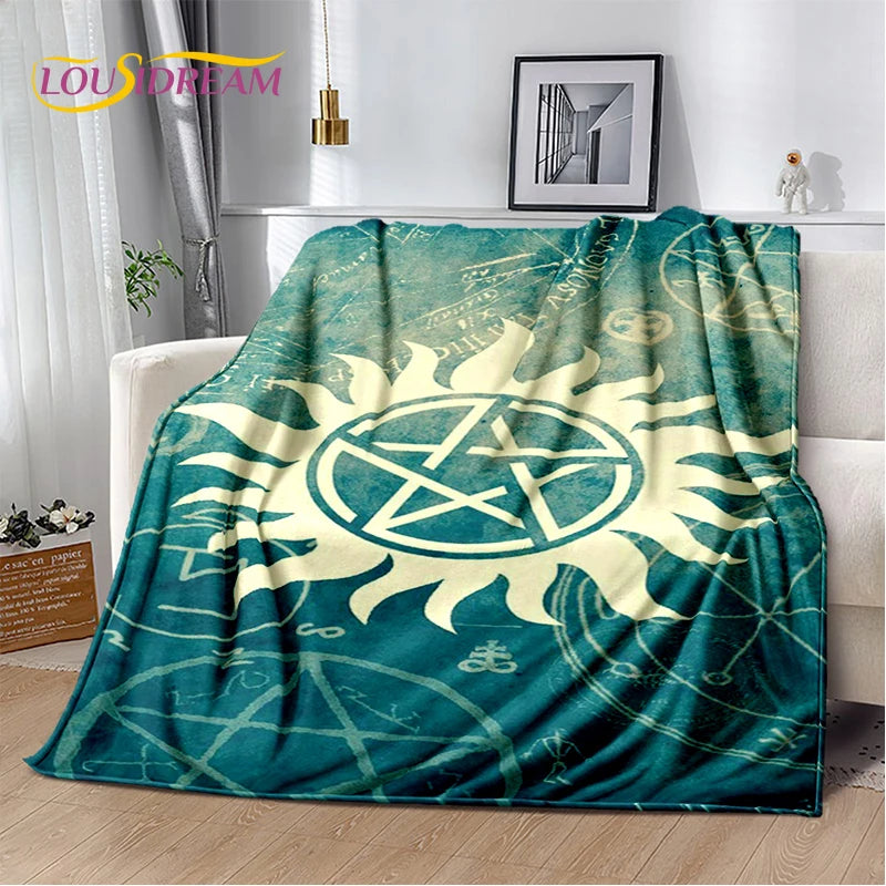 Supernatural TV Show Throw Blanket