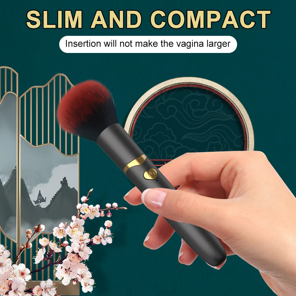 Makeup Brush G Spot Vibrator Sex Toy