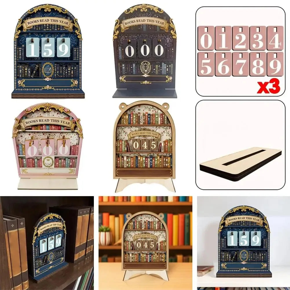 Desk Wooden Reading Tracker