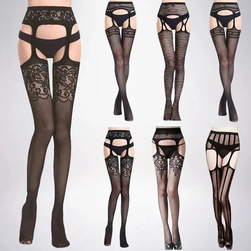 Fishnet Garter Belt Stocking