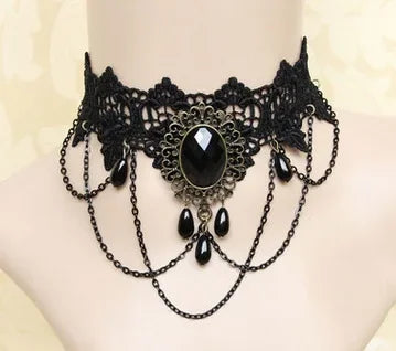 Cosplay medieval necklace gothic vampire