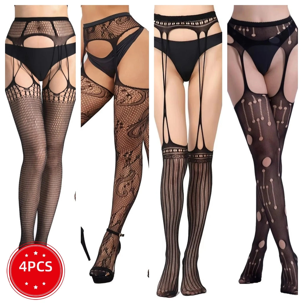 Fishnet Garter Belt Stocking