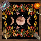1PC Moonlight Flower Tarot Card Table Cloth