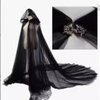 Medieval Gothic Vampire Hooded Cape