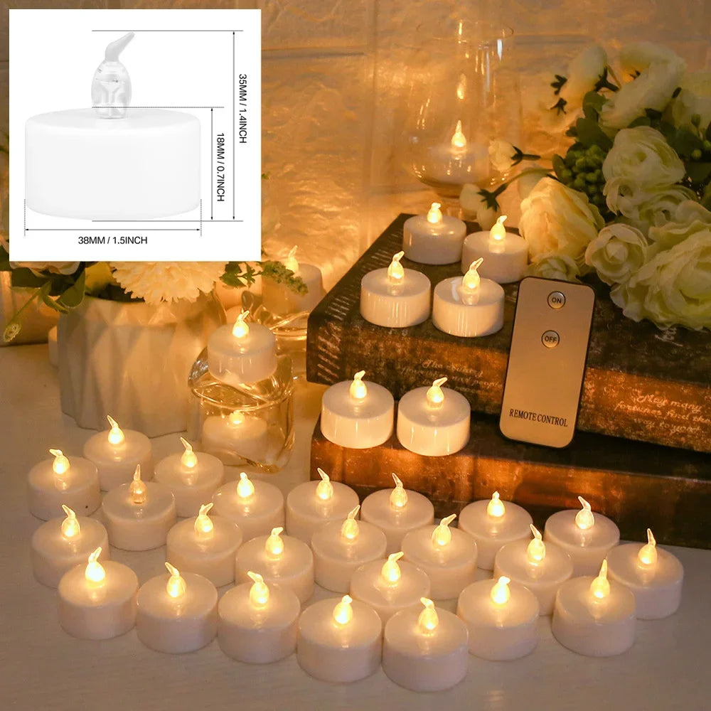 6/12/24pcs Flameless LED Candles