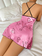 Casual Spaghetti Strap Sleep Dress