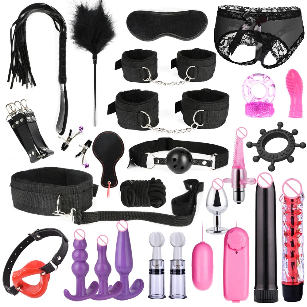 Sexy 11-Piece Adult Bondage Accessories