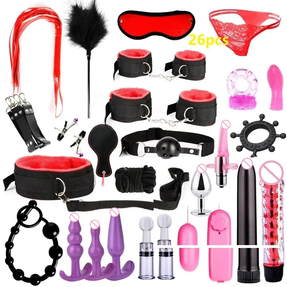 Sexy 11-Piece Adult Bondage Accessories