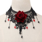 Vintage Flower Pendant Choker