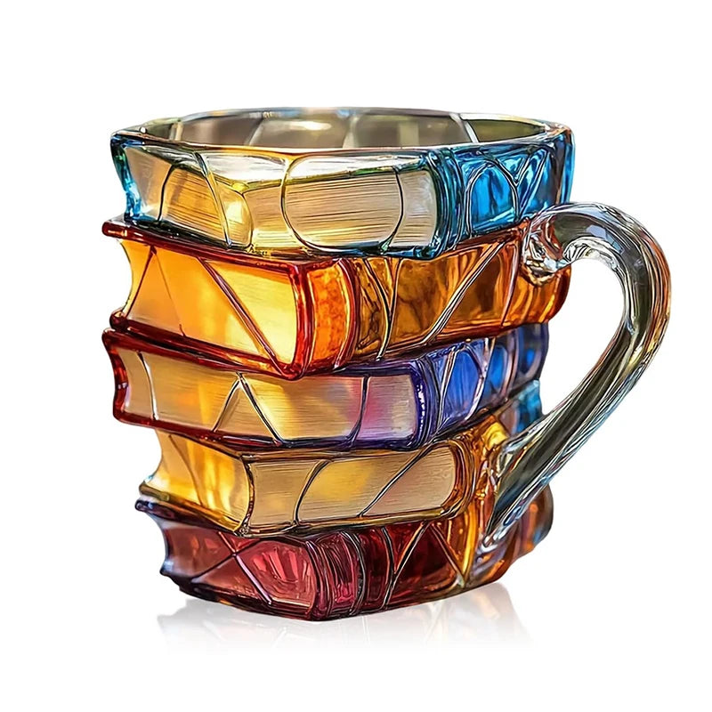Unique Painted Book Coffee Mug