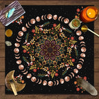 1PC Moonlight Flower Tarot Card Table Cloth