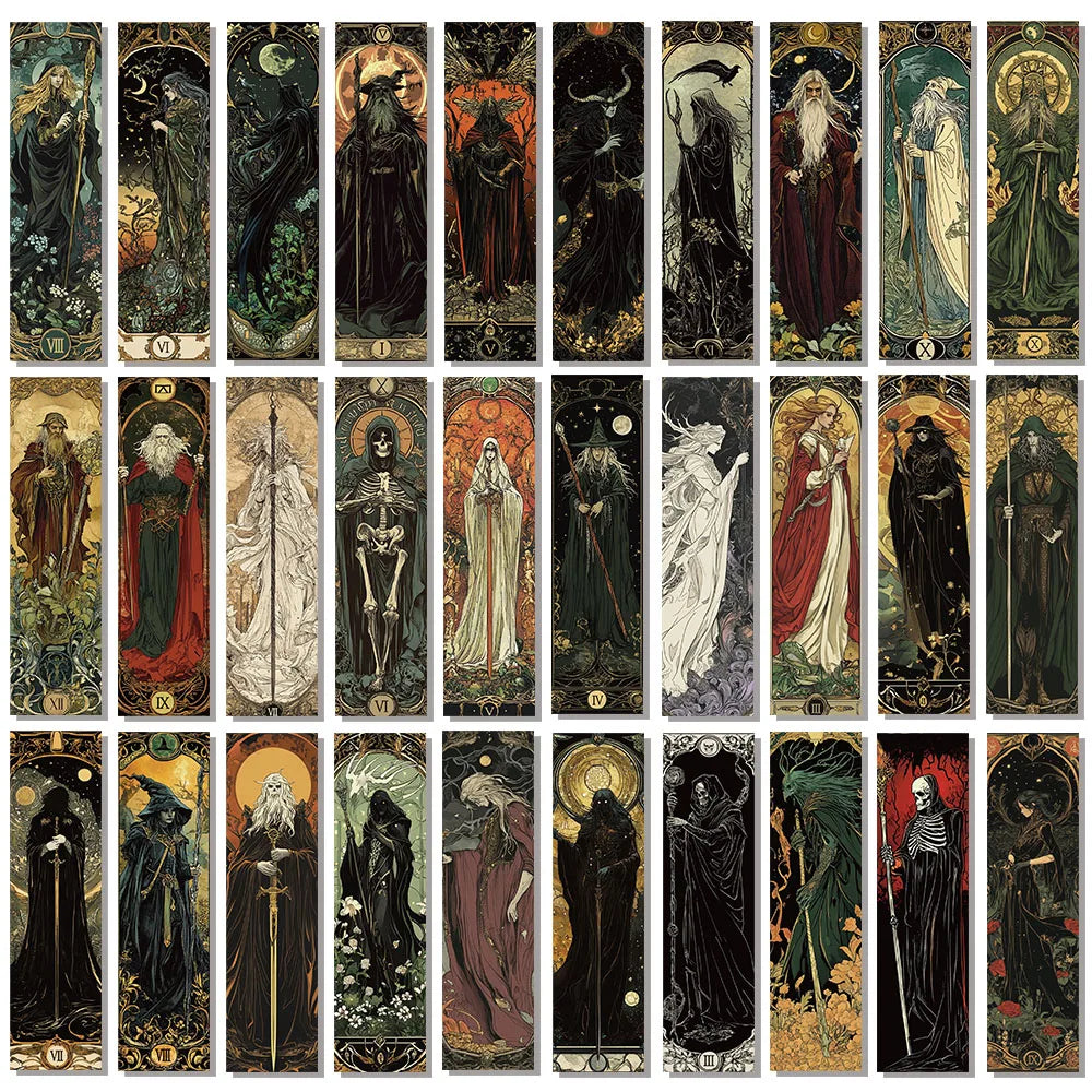 Gothic style Dark Wizard Bookmarks