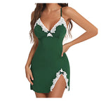 Sexy Silk and Lace Nightgown