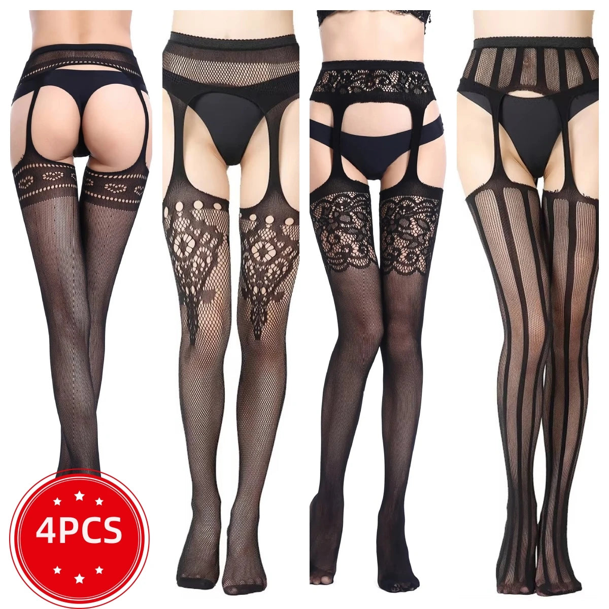 Fishnet Garter Belt Stocking