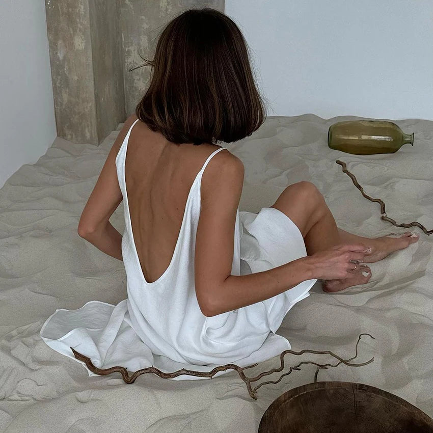 Long Dress Sleeveless Comfy Nightgown