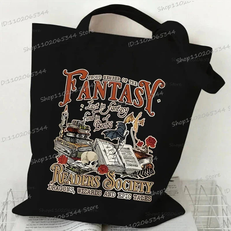Fantasy Readers Canvas Shoulder Bags