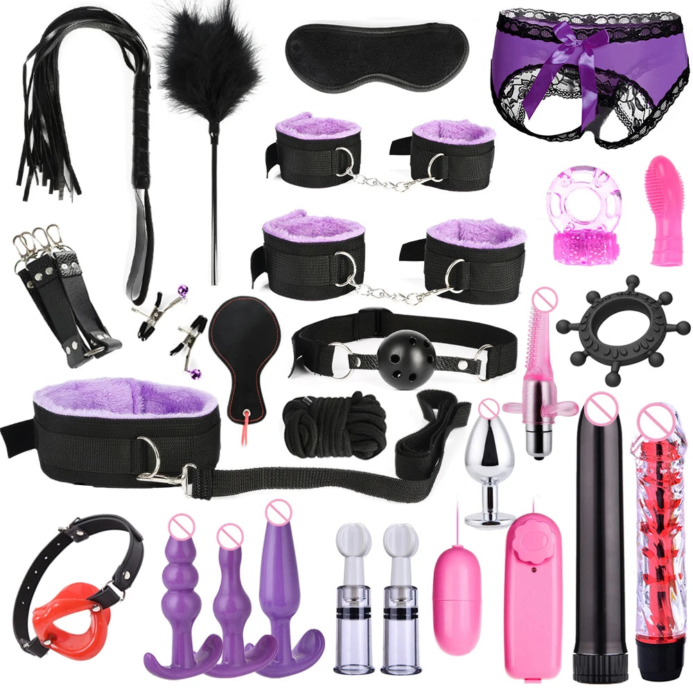 Sexy 11-Piece Adult Bondage Accessories