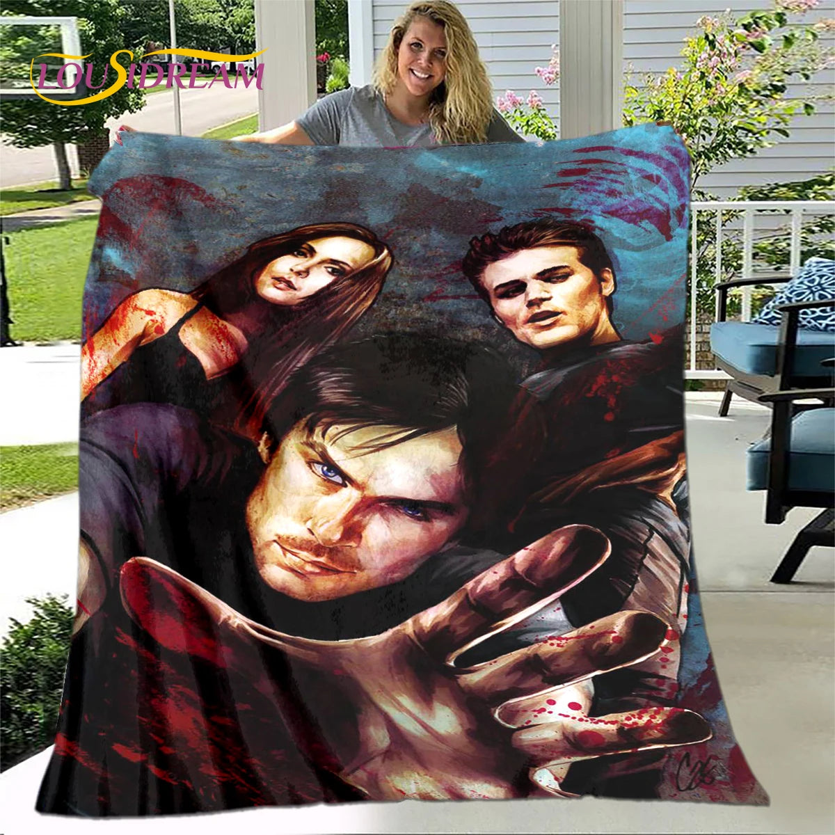 The Vampire Diaries Soft Throw Blanket