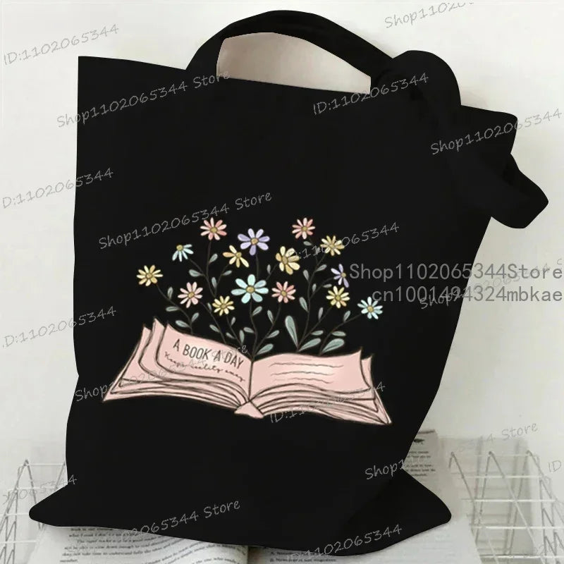 Canvas Tote Book Bag