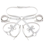 Adjustable Leather Bondage Set Waist Belt