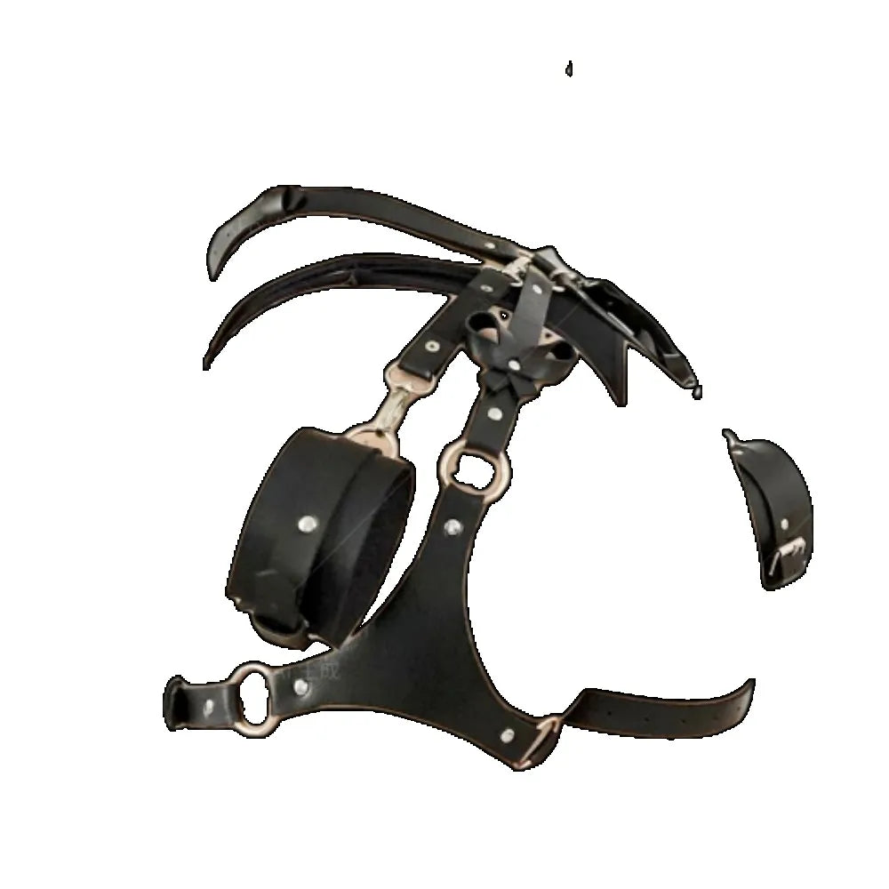 Adjustable Leather Bondage Set Waist Belt