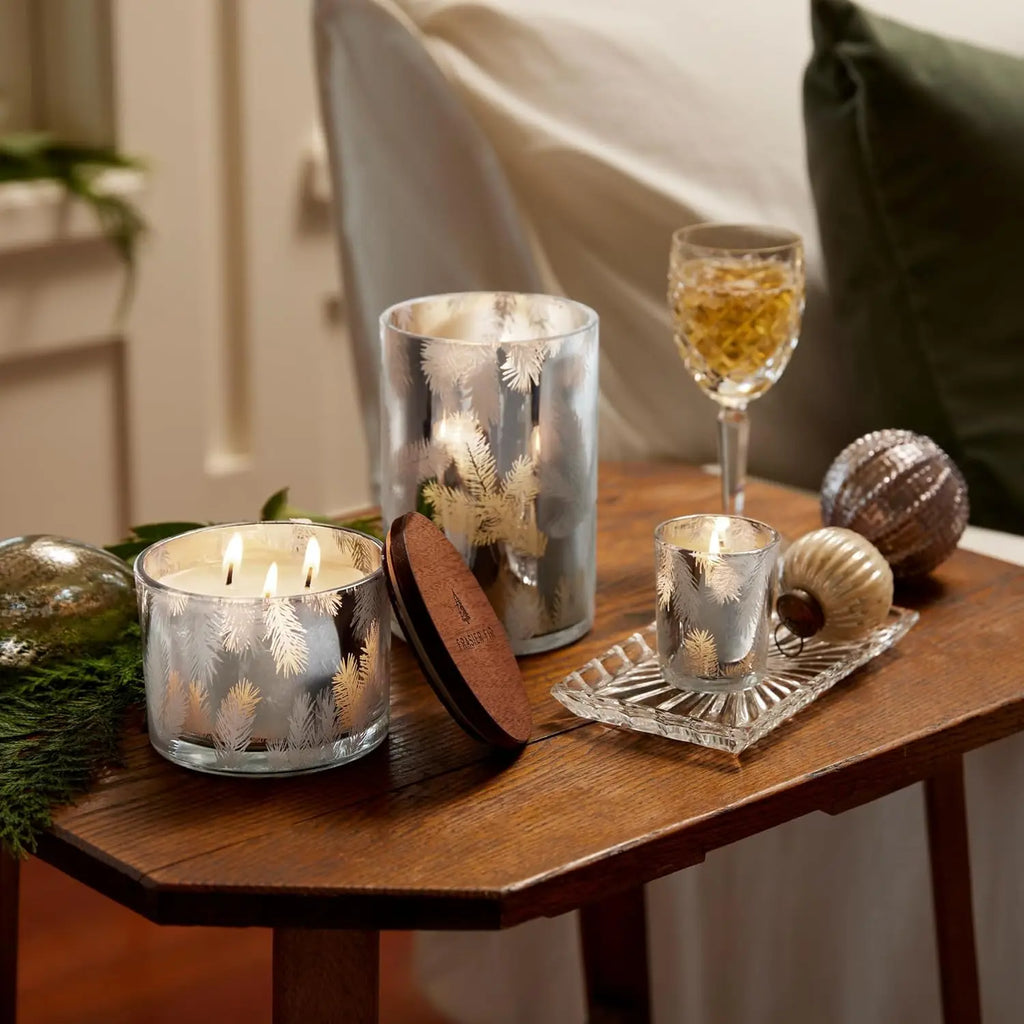 3 Wick Candles - Silver Pine Scent
