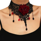 Vintage Flower Pendant Choker