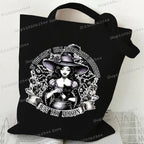 Canvas Witch Gothic Shoulder Bag