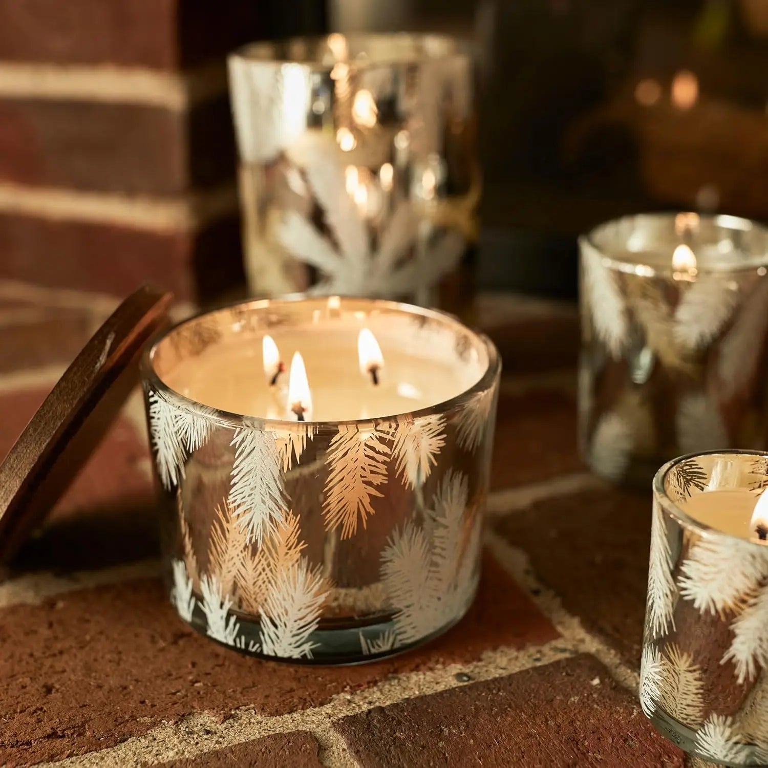 3 Wick Candles - Silver Pine Scent