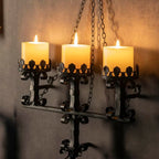 3 Iron Gothic Candle Wall Holder