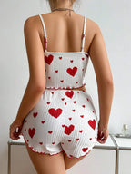 2 Pieces Pajama Shorts Set