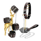 3pcs/Set High Quality Heart Leather Bondage Kit