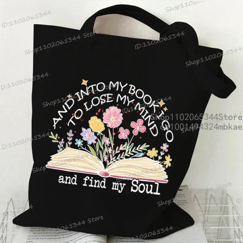 Canvas Tote Book Bag