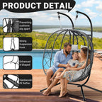 Double Egg Swing Chair with Stand