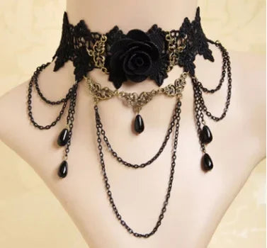 Cosplay medieval necklace gothic vampire