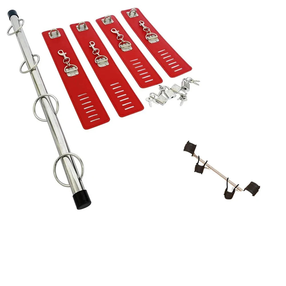 Sex Bondage Bar Spreader Toys BDSM Handcuffs SM Slave Leg Restraint Adjustable Handcuffs Open Thigh Bondage Gear 18 Sex Toy Kits