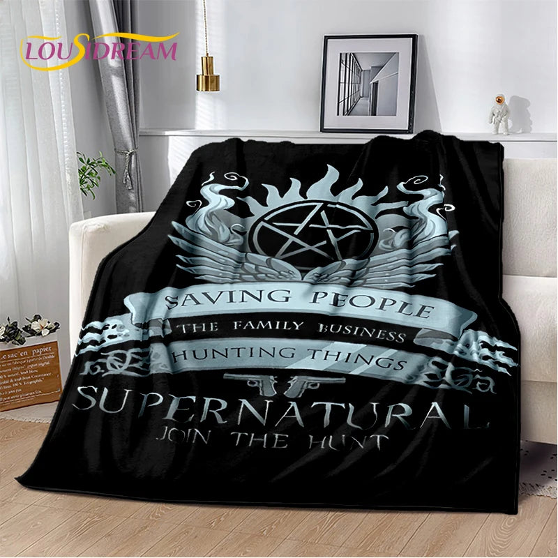 Supernatural TV Show Throw Blanket