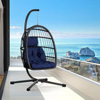 Double Egg Swing Chair with Stand