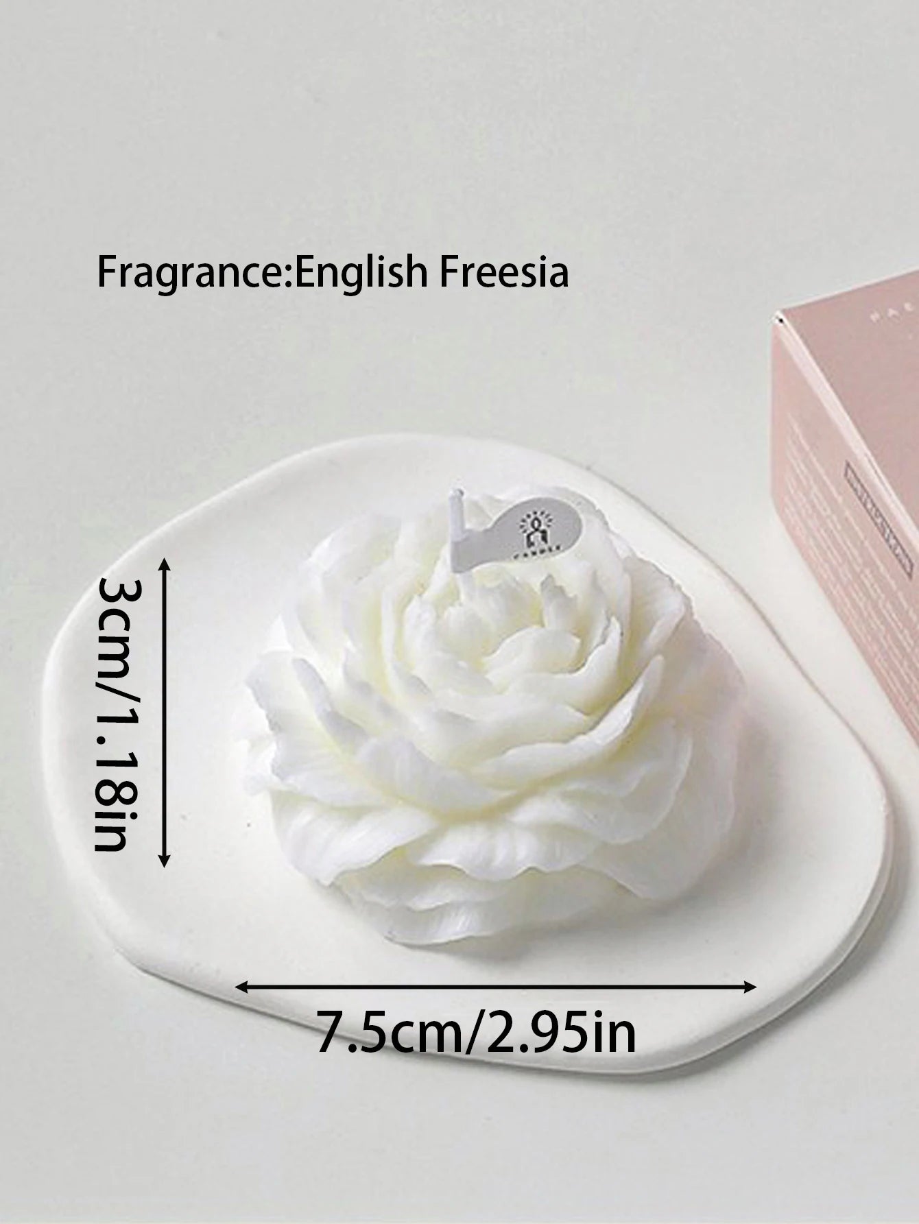 3D Peony Aromatic Candles