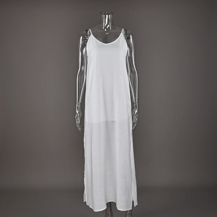 Long Dress Sleeveless Comfy Nightgown