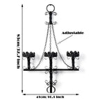 3 Iron Gothic Candle Wall Holder
