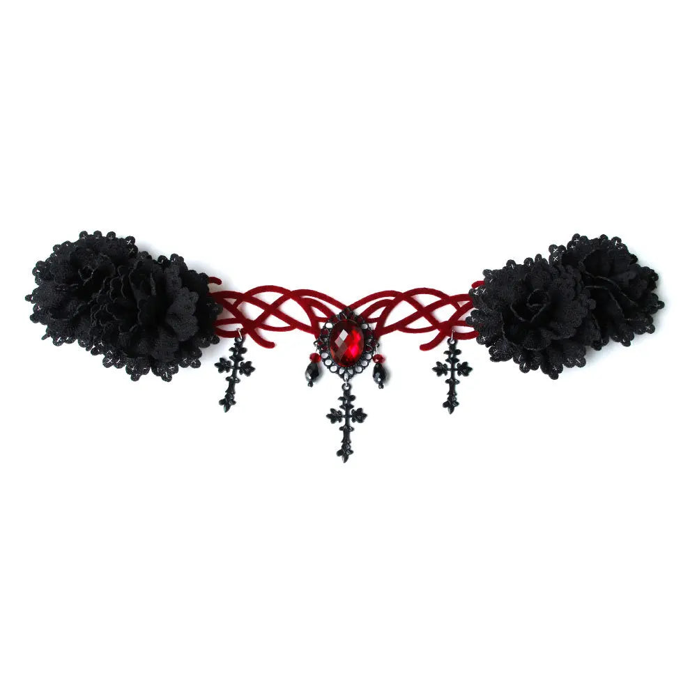 Gothic style Vampire Cross Headpiece