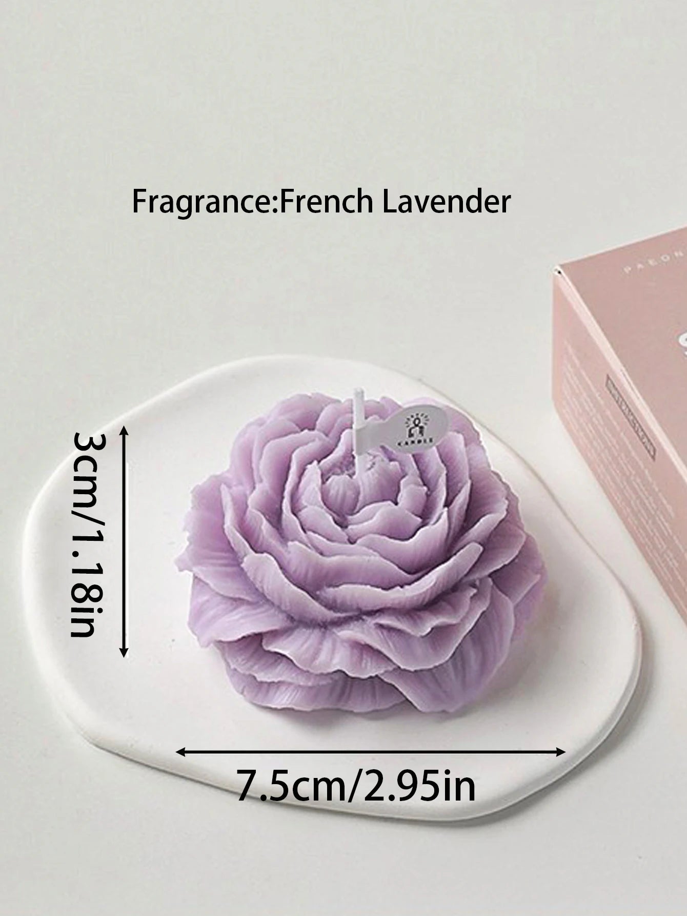 3D Peony Aromatic Candles
