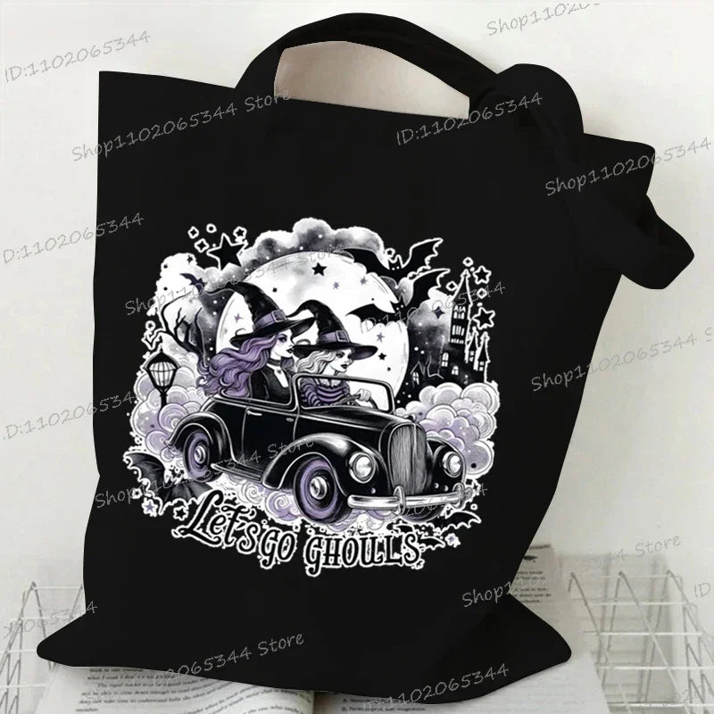 Canvas Witch Gothic Shoulder Bag