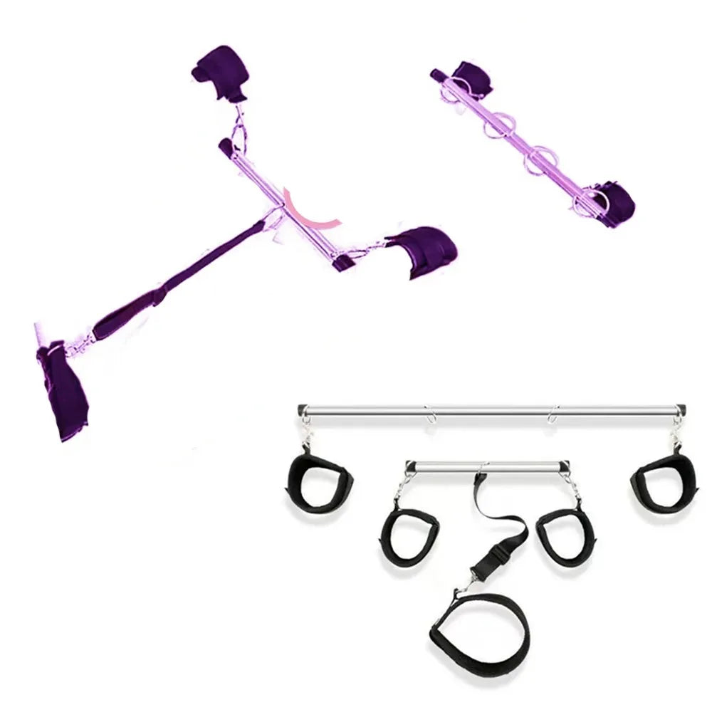 Sex Bondage Bar Spreader Toys BDSM Handcuffs SM Slave Leg Restraint Adjustable Handcuffs Open Thigh Bondage Gear 18 Sex Toy Kits